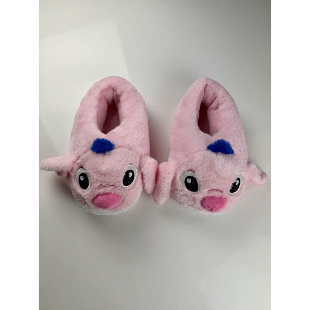 Stitch Plush Slippers Pink Fuzzy‎ House Shoes One Size Fits Most